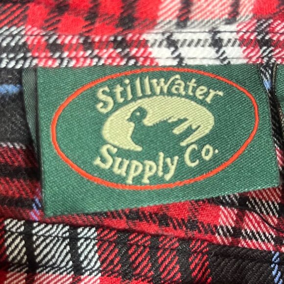 Stillwater Supply Co Flannel Shirt Mens XL Red Plaid New Fall - Picture 6 of 12